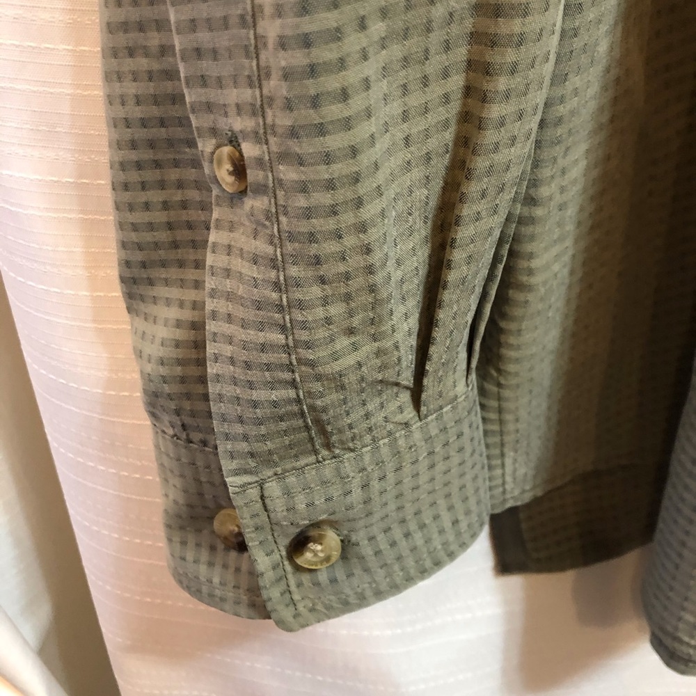 The North Face Button Down Green Size L #2192 - Picture 4 of 8